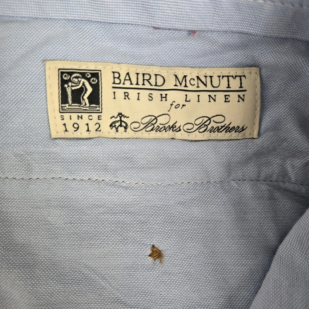 Brooks Brothers Clark Baird McNutt Irish Linen Cotton Chinos Purple 36x30